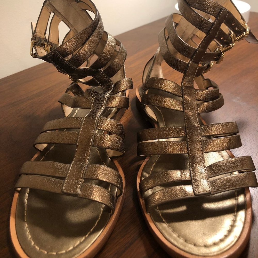 Gold Banana Republic Gladiator-Style Sandals